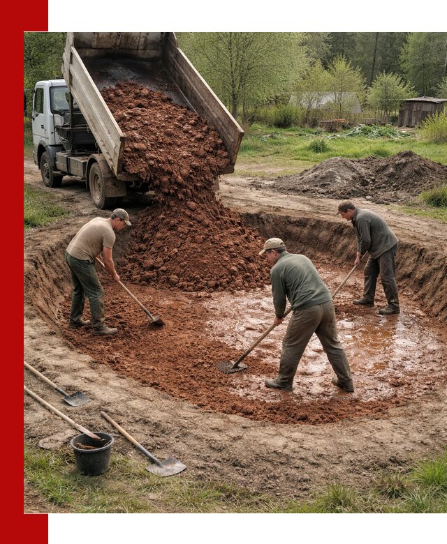 Купить качественную глину для пруда в Дальнегорске