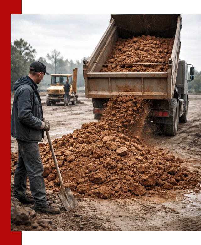 Глина для засыпки в Дальнегорске с доставкой самосвалами
