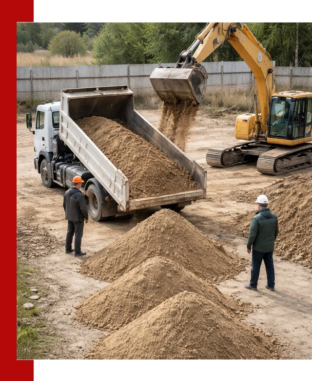 Доставка супеси вагонными и автопартиями в Дальнегорске