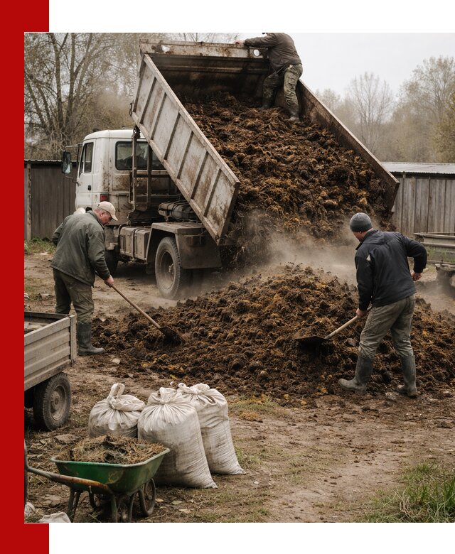 Доставка коровьего навоза самосвалом в Дальнегорске