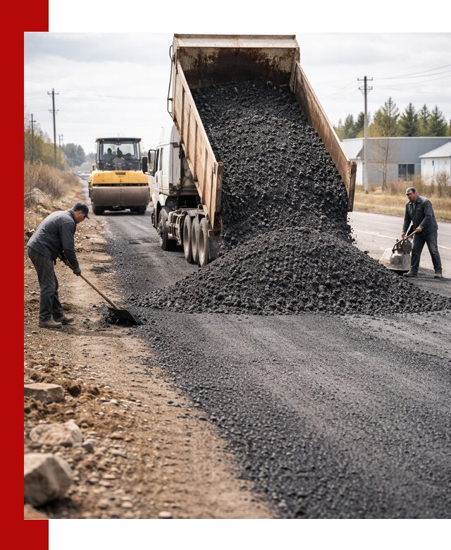 Асфальтовая крошка для дорог в Дальнегорске — поставка и доставка