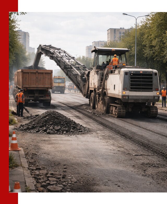Фрезерованный асфальт в Дальнегорске — удаление и вывоз старого покрытия