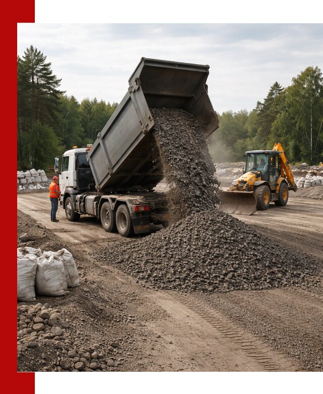 Доставка дробленого асфальта в Дальнегорске для дорожных работ