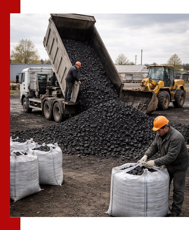 Доставка каменного угля в Дальнегорске оптом и в розницу