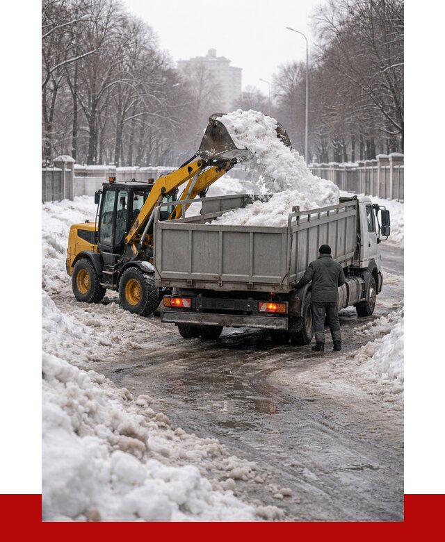 Вывоз снега с погрузкой в Дальнегорске от 3606 р. ПРОНЕРУДДль