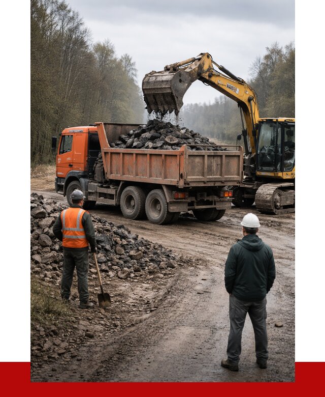 Вывоз асфальта в Дальнегорске от 4637 р. самосвалом ПРОНЕРУДДль