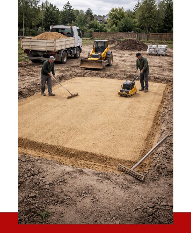 Устройство песчаной подушки в Дальнегорске от 4637 р. ПРОНЕРУДДль