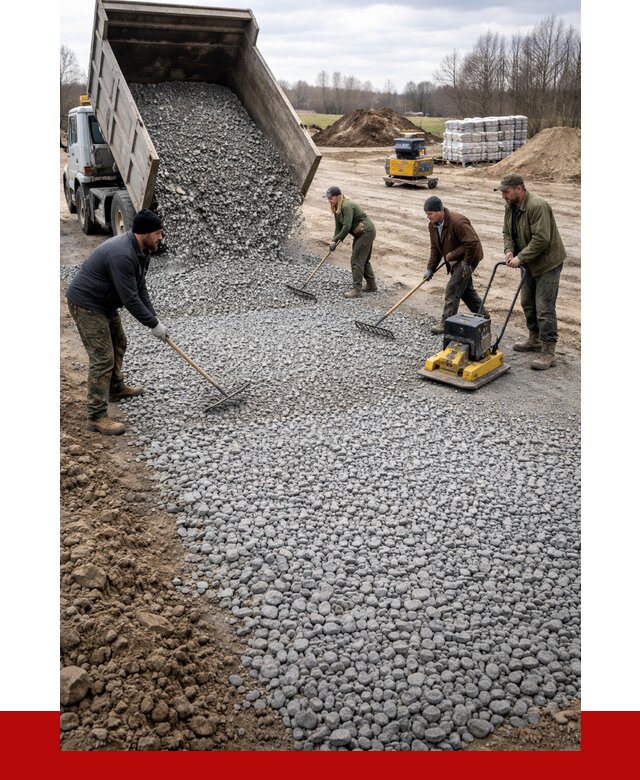 Устройство щебеночной подушки в Дальнегорске от 4637 р. ПРОНЕРУДДль